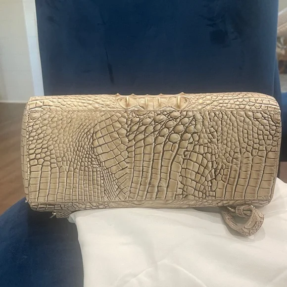 Brahmin Sadie Tan Crocodile Embossed Backpack - Picture 3 of 6